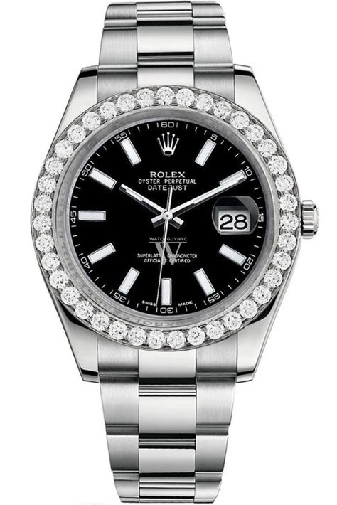 rolex black custom|Rolex custom diamond watches.